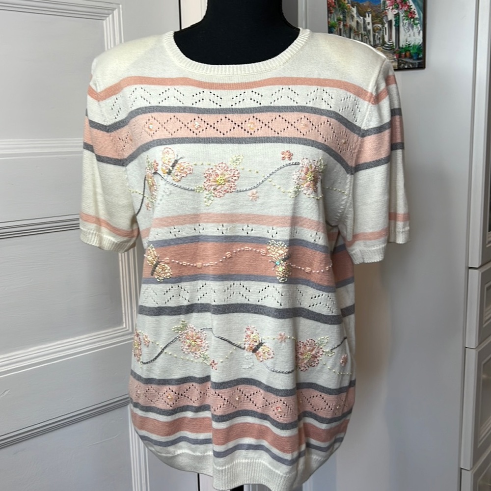 Alfred DUNNER Womens pullover sweater size S